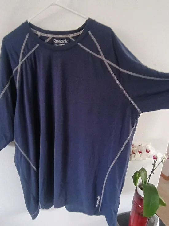 Reebok 2 Pack 3XL Athletic Performance Shirts Blue Navy Workout Bundle - Picture 2 of 11